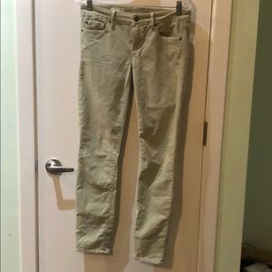 Sea green gap skinny cords